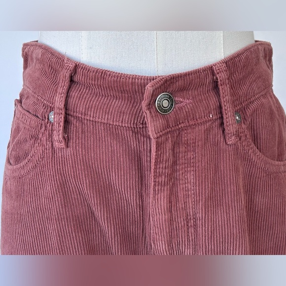 We The FreeWomen’s Corduroy Pants Hi-Waist Tapered Leg Dusty Rose Size 28‎ - Picture 2 of 12